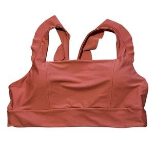 June Loop NWT Maisey burnt orange UPF 50+ reversible swim suit top